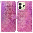 thumbnail image 1 of For Xiaomi Redmi Note 14 4G (164.84mm) Stand Case Dazzling Flower Leather Phone Cover - Grey, 1 of 5