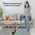 thumbnail image 2 of Poweart Cordless Vacuum Cleaner, 30Kpa Powerful Stick Vacuum up to 45 mins Runtime, 8 in 1 Vacuum for Hardfloors Pet Hair Home, 2 of 12