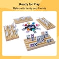 thumbnail image 4 of Juego de dominó Mexican Train Gonoelec Double 12 para adultos, 4 of 8
