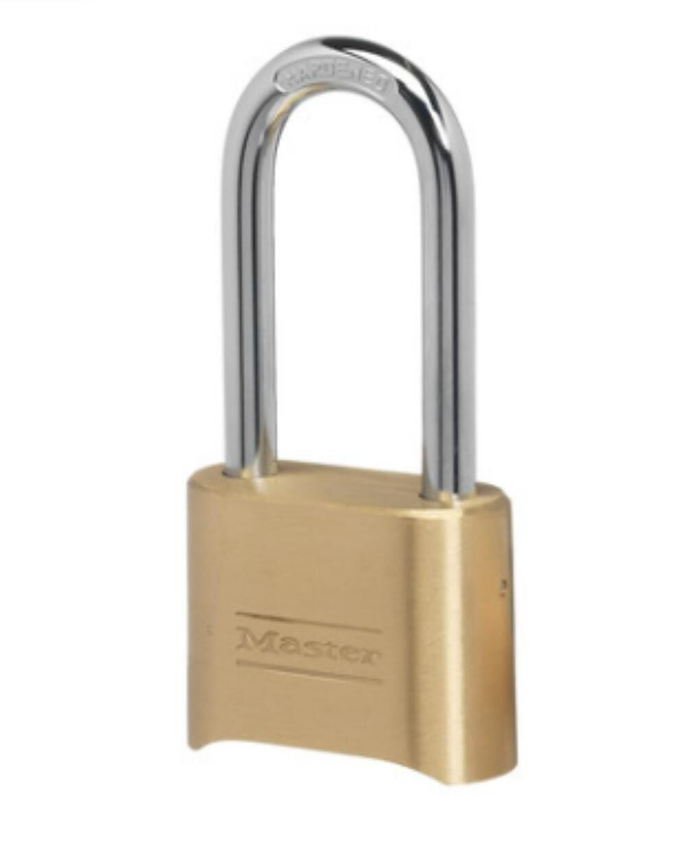 (4 pack) Master Lock 2 in Wide Resettable Combination Brass Padlock with 2-1/4in Shackle