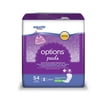 Equate Options Moderate Absorbency Long length Women's Incontinence Pads, 54 Count