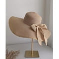 thumbnail image 2 of Sombrero de ala ancha para mujer, sombrero de paja con protección solar, plegable, enrollable, para playa, con protección UV, UPF 50+, 2 of 6