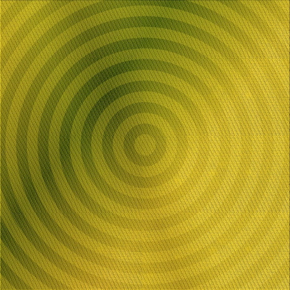 Ahgly Company Indoor Square Patterned Dark Yellow Green Area Rugs, 7' Square