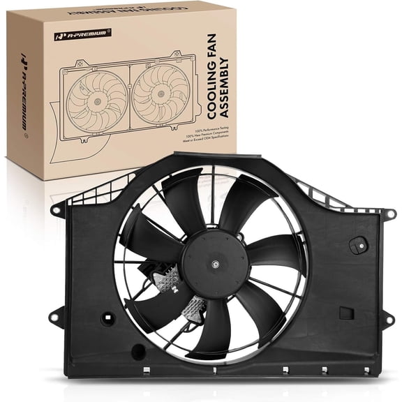A-Premium Engine Radiator Cooling Fan Assembly with Brushless Motor Compatible with Honda Models - Civic 2016-2021 - Replace# 190305AAA01, 190205AAA01