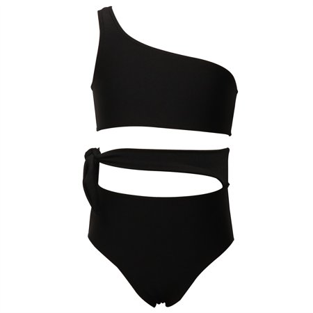 

NECHOLOGY Penguin Pajamas Family Mother Swimsuit Print Suit Daughter Swimsuit Girls Leaf Bikini Family Valentines Day Pajamas Suit Black 116