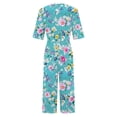 thumbnail image 4 of Edvintorg Women's Jumpsuits, Rompers & Overalls Summer Casual Loose Wide Leg Jumpsuit Pants with Pocket Vintage Printed Short Sleeve Holiday Jumpsuit, 4 of 5