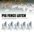 thumbnail image 3 of 5Pcs Heavy Duty Farm Gate Latch, Thickened Galvanized Steel Fence Gate Latch for Metal Gates Livestock Cattle Gate Latches Gate Hardware for Horse Corrals Ranches, 3 of 7
