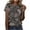 Black#1, variant on Jamicy Casual Blouses for Women Summer Wear Womens Dressy Tops Women's Fashion Casual Short Sleeve Flower Print Round Neck Pullover Top Blouse
