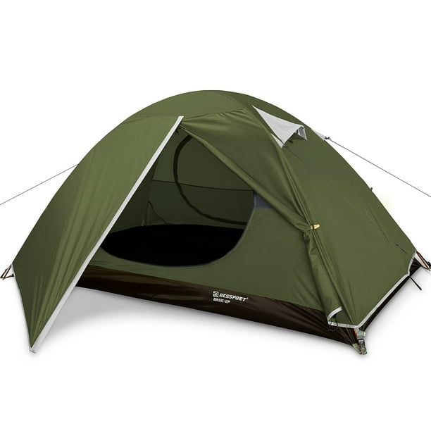 Bessport Tienda de campaña para 2 personas, impermeable, dos puertas, fácil instalación, ligera, para exteriores, senderismo, montañismo, viajes