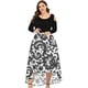 thumbnail image 1 of Vestido de fiesta de talla grande con cuello redondo y hombros descubiertos para mujer Fridja  NMB2176, 1 of 4