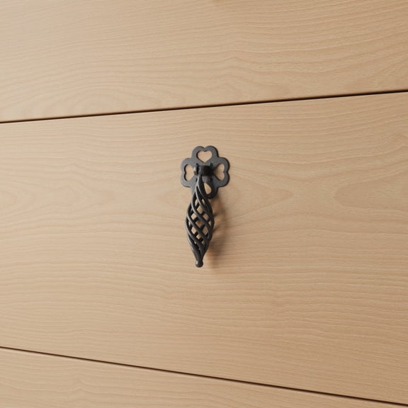 Renovators Supply Black Cabinet Knob 4.5 in Birdcage Style Drawer Pull Handles
