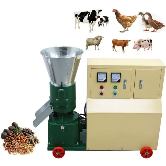 Animal Feed Pellet Mill Machine Body Farm Poultry Livestock Feed Pellet Making Machine Body Three-phase 220V