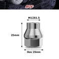 thumbnail image 5 of 24PCS 12x1.5 Chrome Extend Open Lug Nuts, 0.27 inch(7mm) Shank M12x1.5 Thread Aftermarket Wheels Lug Nuts for Tacoma 4Runner Tundra FJ Cruiser Ventury Sequoia Fortuner Land Cruiser HILUX GX460, 5 of 8