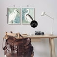 thumbnail image 3 of Heron Birds Layered Plant Leaves Animals & Insects Graphic Art White Framed Art Print Wall Art, Set of 2, 3 of 8