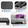 thumbnail image 2 of Yes4All 18.9" Aerobic Exercise Step Platform with 2 Risers, Adjustable Height Workout Stepper 3" 5.1" for Home Gym - Cool Greey, 2 of 5