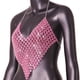thumbnail image 2 of Tops cortos para danza del vientre para mujer, moda, brillantes, ligeros, sin mangas, sujetadores Rosa, 2 of 9