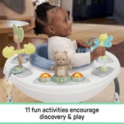 Ingenuity Bounce to Bloom 2-in-1 Activity Jumper & Table, Chambray, Ages 6–24 Months