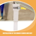 thumbnail image 3 of BRIGHTFUFU 2Pcs Drainage Pipe White PVC Flexible Tube For Homeowners And Outdoor Use, 3 of 8