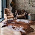 thumbnail image 1 of Cute Cowhide Rug 5 x 6.6 ft - Animal Print Area Rug for Bedroom & Living Room - Rustic Western Home Decor - No Shedding & Easy to Clean, 1 of 4