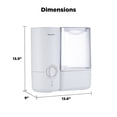 thumbnail image 6 of Pelonis 1.2 Gallon Warm Mist Humidifier, White, PSU12W1WW, 6 of 16
