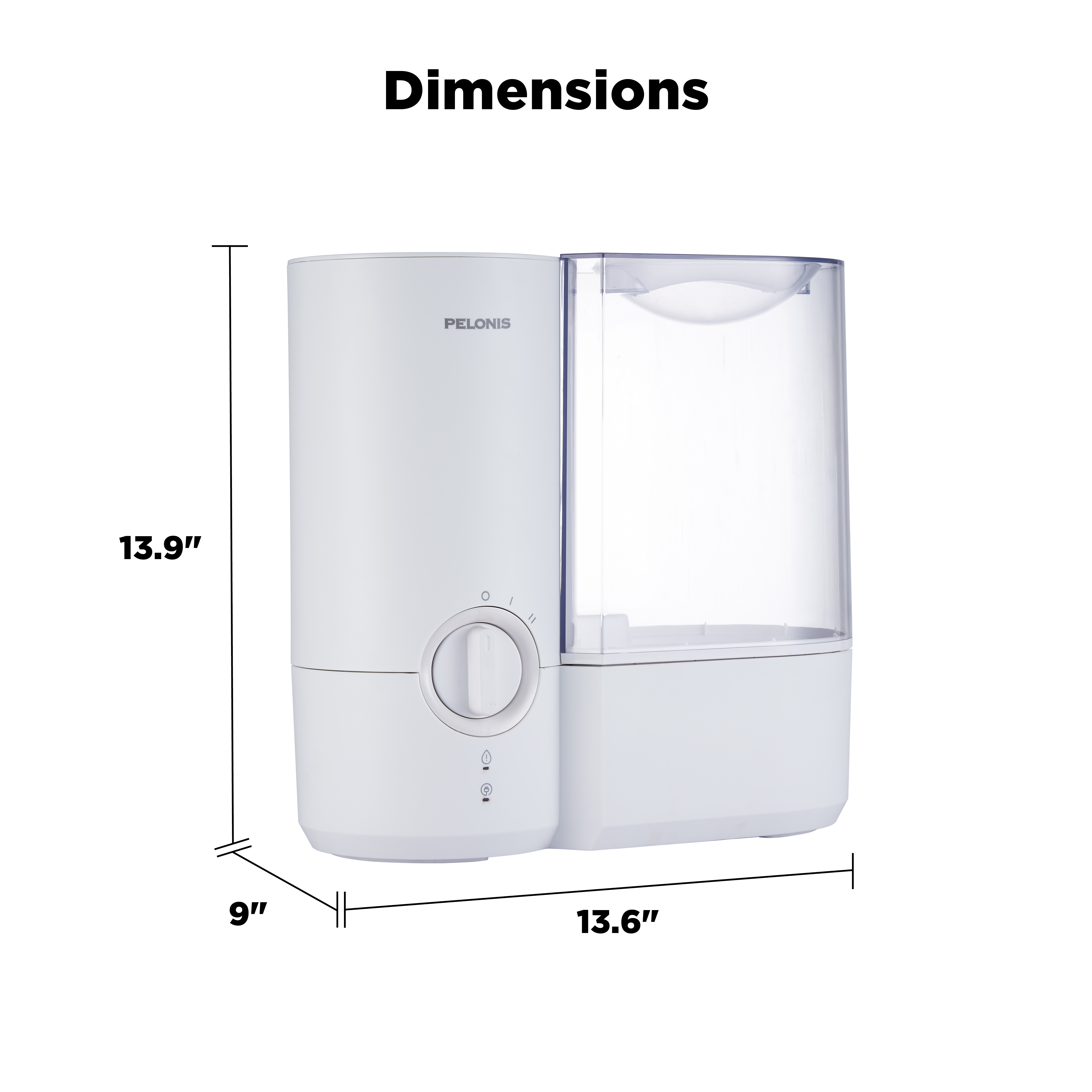 Pelonis Warm Mist Humidifier 1.2 Gallon PSU12W1WW photo 6