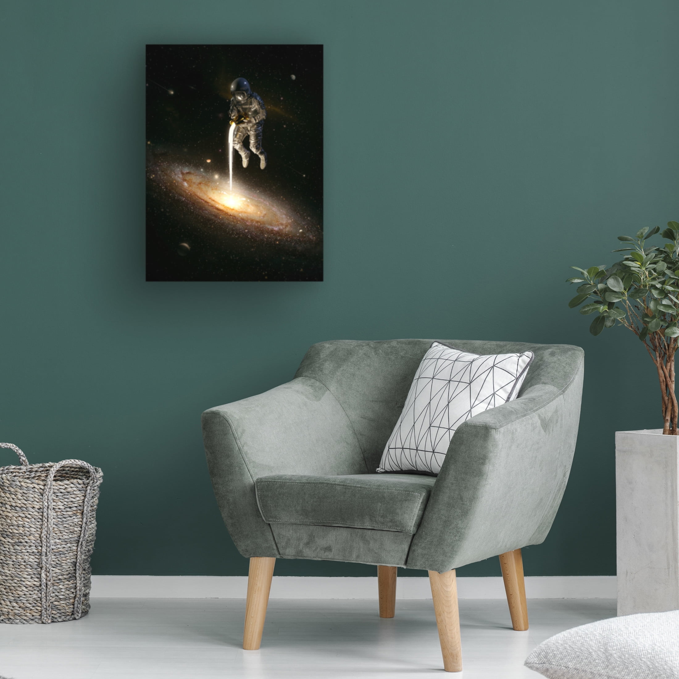 Canvas Wall Art - Francis Minoza 'The Milky Way' Wall Art for Living Room, Bedroom, or Office Décor by Trademark Fine Art - 14 x 19 Inches