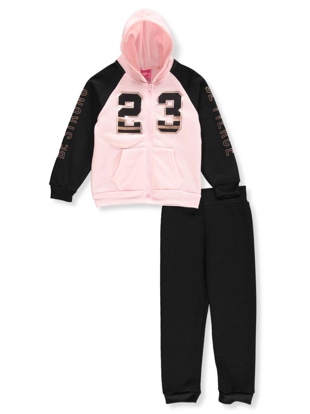 girls pink sweatsuit