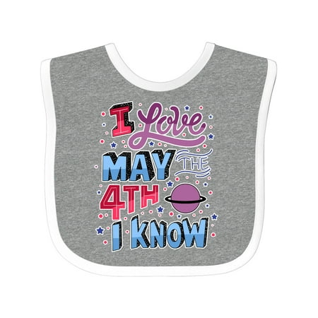 

Inktastic I Love May the 4th I Know Gift Baby Boy or Baby Girl Bib