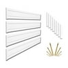 Newage Products Interlocking PVC Wall Panel - White 6-Inch Panels