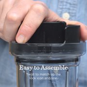 Vitamix Nano Personal Blender with SmoothiePilot Adaptive Blending Technology, 2 20 oz Blending Cups, Black