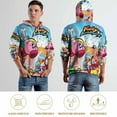 thumbnail image 4 of Kirby Hoodie 3D Print Pullover Hooded Long Sleeve Sweatshirts Tops Blouse with Pocket for Mens Womens, 4 of 7