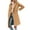 Khaki, variant on Kaondbfi Women's Plus Size Coat, Notched Lapel Collar Double Breasted Coat Winter Wool Blend Over Coats Long Jackets Winter Coat for Women