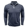 thumbnail image 4 of Bcfgryg Men's Classic Long Sleeve Shirt Comfortable Breathable Casual Wear For Daily Home Outdoor Activities Slim Fit Turn Down Collar Solid Color Men's Collared Shirts, 4 of 5