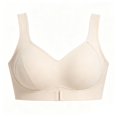 thumbnail image 3 of Lumistal Bras for Women No Underwire Front Closure Wireless Full Cup Bra Side Breast Support Anti Sagging Comfort Bra Plus Size Bras for Women XXXXXL, 3 of 5