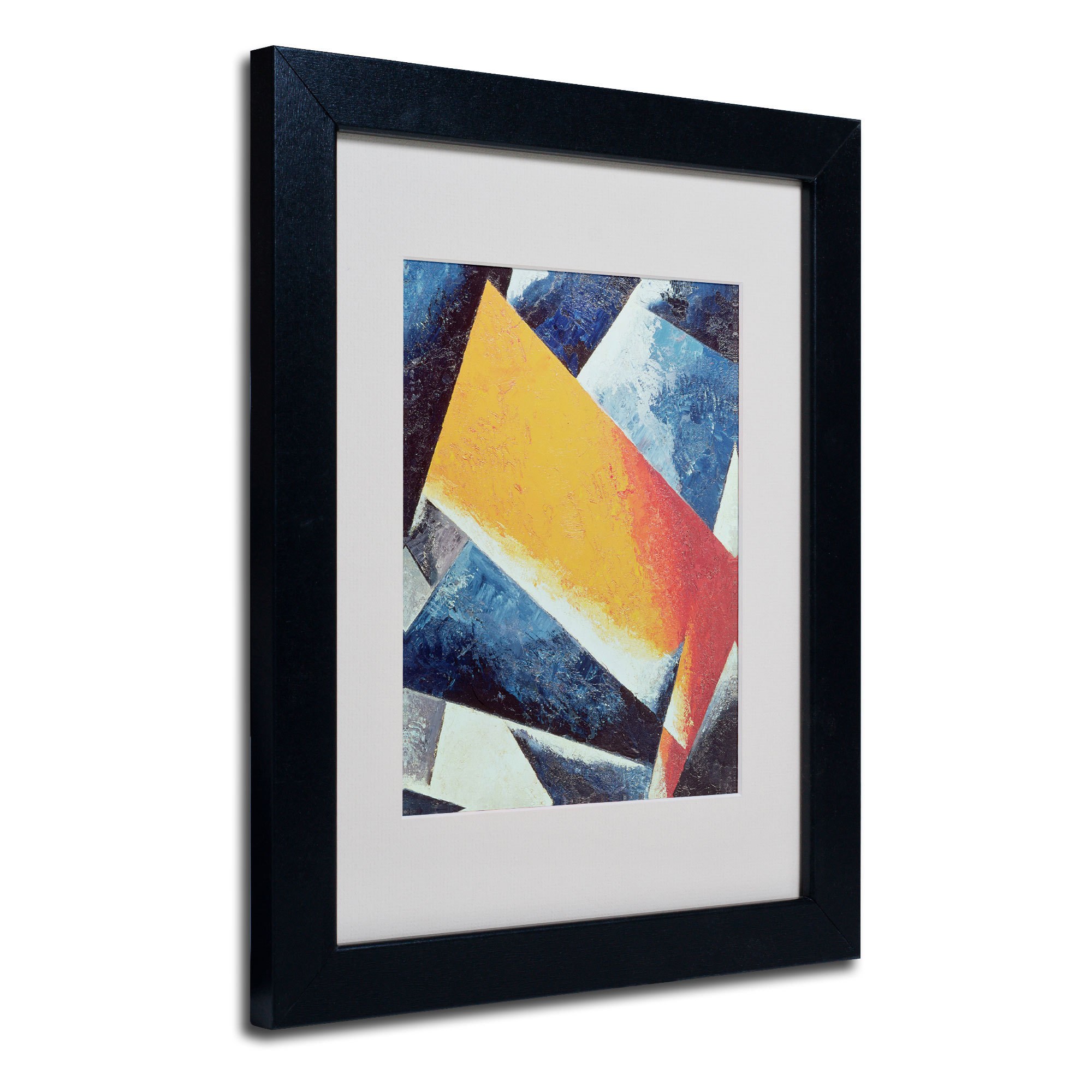 "Architectonic Composition" Matted Framed Art by Lyubov Popova, Wood Frame