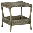 thumbnail image 3 of vidaXL Patio Furniture Set 3 Piece Outdoor Sofa Chair with Table Poly Rattan, 3 of 12