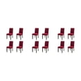 thumbnail image 4 of Dalazy 1/2/3 4pcs Chair Cover For Dining - Durable Easy To Assemble And Dustproof Thickened wine red 3PCS, 4 of 6