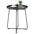 thumbnail image 1 of Gymax Table d'Appoint en Métal pour Patio Extérieur Résistante aux Intempéries pour Jardin Balcon Cour, 1 of 10