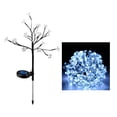 thumbnail image 1 of Luces de cadena de flores solares, Solar Powered Multicolor 20 LEDs impermeable al aire libre luces de cadena para Patio, césped, jardín, decoración blanco Macarena luces decorativas al aire libre, 1 of 8