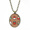 thumbnail image 1 of mas Symbol mas Cartoon Icon Necklace Vintage Chain Bead Pendant Jewelry Collection, 1 of 3