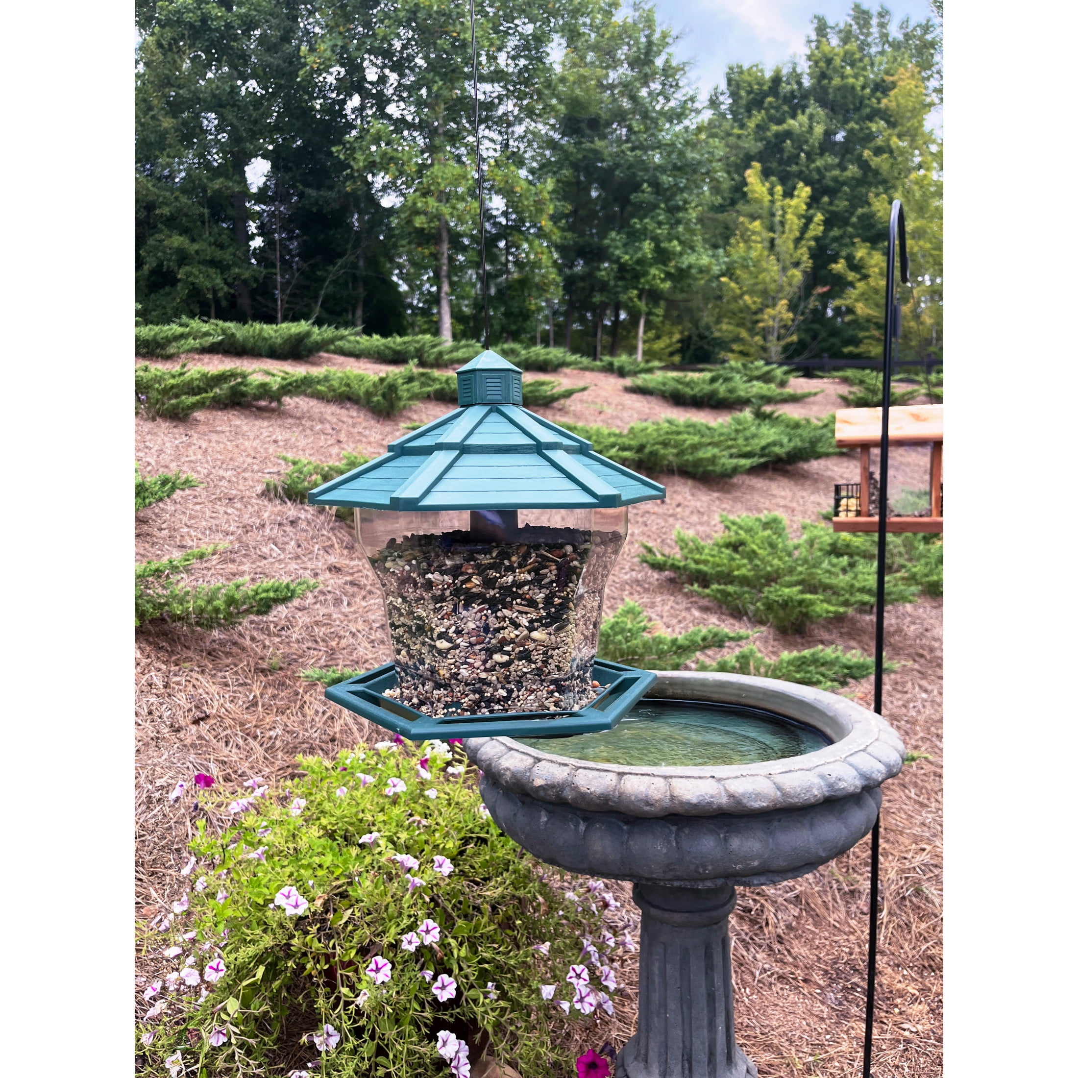 Pennington Earth Smart Recycled EcoGazebo Green Bird Feeder 6 Pounds