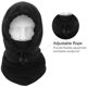 thumbnail image 2 of Máscara protectora Cubierta facial de lana de invierno Mujeres Hombres Pasamontañas de esquí a prueba de viento Capucha de nieve cálida para motocicleta Esquí Pesca en hielo Camping, Rojo, 2 of 5