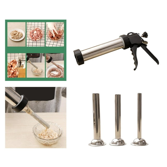 Embutidora de de llenado Llenadora de para doméstico Herramientas de cocina BLESIY relleno de salchicha