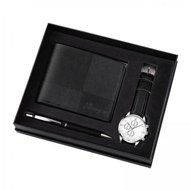 Juego de bolígrafos y con reloj para hombre,Juego de regalo para hombre Organizador de decoración moderno para hombre,Juego de bolígrafo y con reloj Regalos creativos