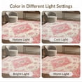 thumbnail image 7 of ODIKA Vintage Floral Distressed Medallion With Rose Trellis And Ornate Corners Foldable Easy Care for King Size Bedroom, Master Suite, Under Bed, 7 of 7