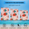 thumbnail image 5 of GZHJMY Beach Towel for Women Girls, Red Strawberry Bath Towel, Oversized Lightweight Sport Towel, 31x63 Inch, 5 of 7