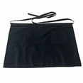 thumbnail image 4 of unbranded Delantal Corto Impermeable Negro Para Cocina Con Bolsillos Y Ajuste En Cintura, 4 of 8
