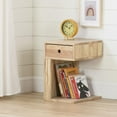 thumbnail image 1 of South Shore Sweedi Solid Wood Reversible 1-Drawer Nightstand for Child, in Natural Wood, 1 of 14