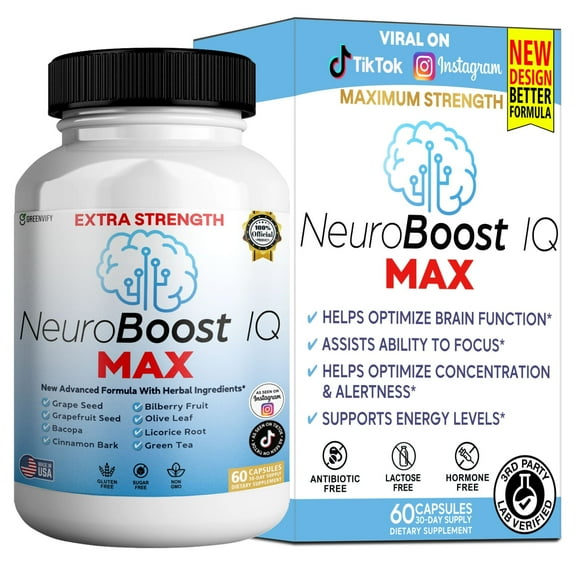 GreenVify Neuro Boost IQ Max – Daily Focus & Clarity Support Formula