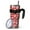 Red Christmas Santa, variant on 40oz Tumbler,Red Christmas Santa Pattern Insulated Tumblers with Removable Handle,Stainless Steel Double Vacuum Coffee Tumbler Cup with Straw for Home,Office,Travel,Party